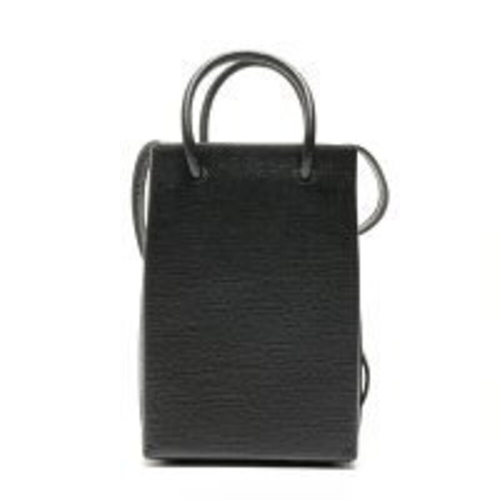 Balenciaga Shopping Phone Holder Shoulder Bag Black - Picture 2 of 13
